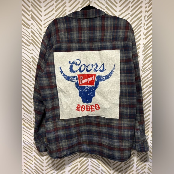 Jackets & Coats Coors Banquet Upcycled Flannel Poshmark